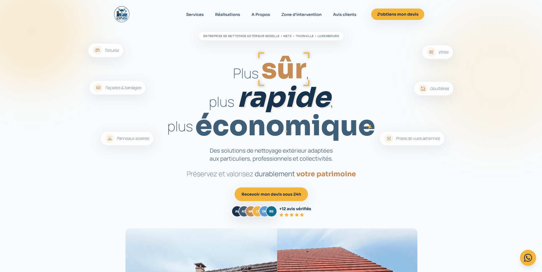 Comment un spécialiste du nettoyage par drone a construit sa visibilité locale en Moselle en 10 jours